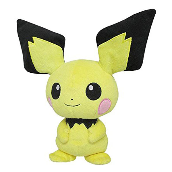 Pokémon All Star Collection Pichu Plush 8" | Official San-Ei Stuffed Toy