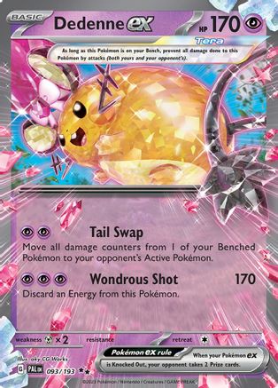 Dedenne ex 093/193 - SV02 Paldea Evolved Holofoil
