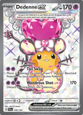 Dedenne ex 239/193 - SV02 Paldea Evolved Holofoil