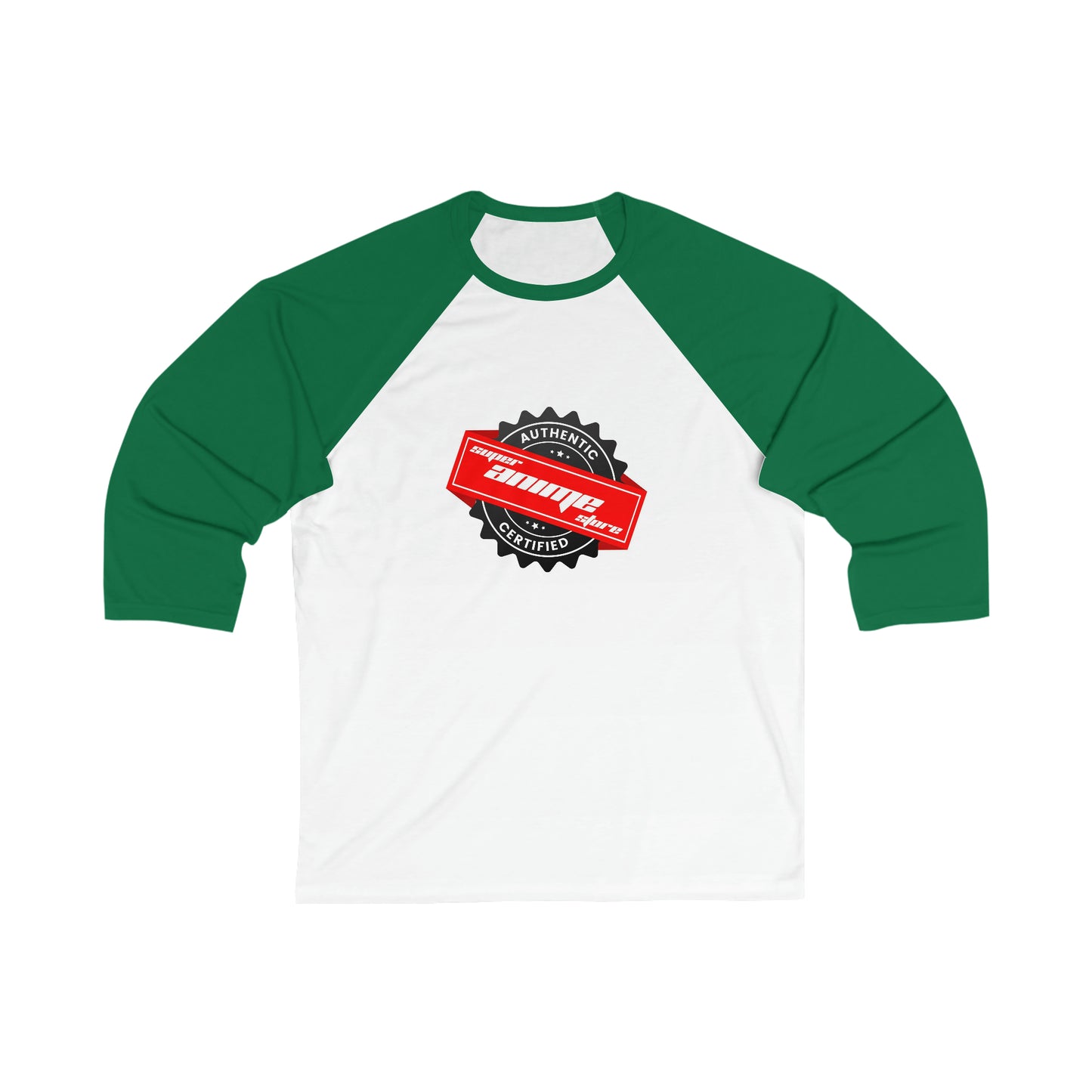Super Anime Store Unisex-Baseball-T-Shirt mit 3/4-Ärmeln