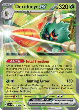 Decidueye ex 015/197 - SV03 Obsidian Flames Holofoil