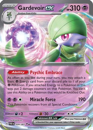Gardevoir ex 029/091 - SV Paldean Fates Holofoil