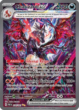 Charizard ex 234/091 - SV Paldean Fates Holofoil