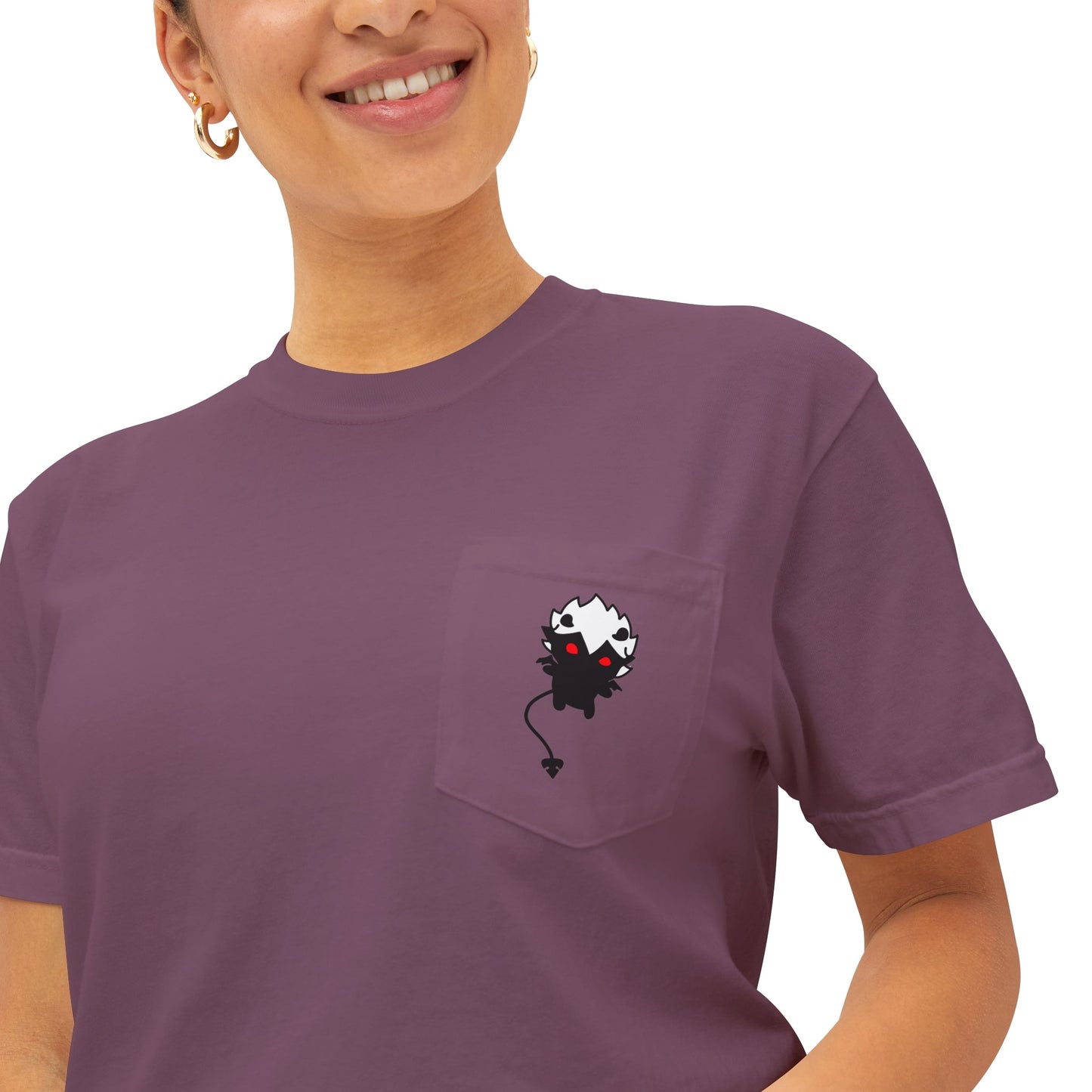 Asta Devil Comfort Colors® Unisex Anime Pocket Tee
