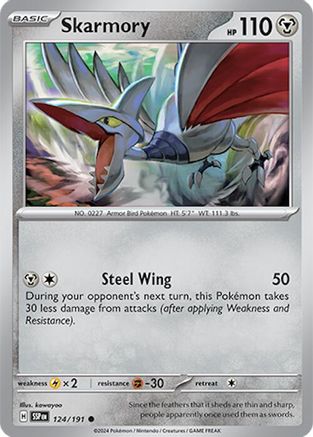 pokemon tcg surging sparks card prices Skarmory 124/191