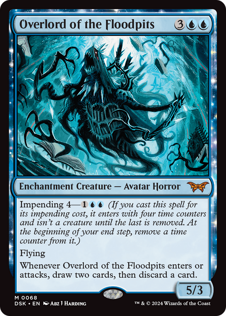 Overlord of the Floodpits (DSK-068) - Duskmourn: House of Horror: (enchantment) Foil