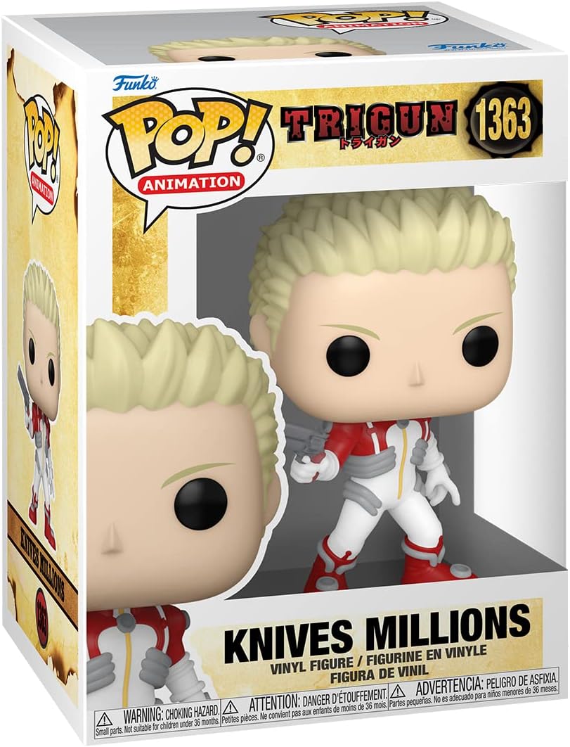 Funko Pop! Animation: Trigun - Knives Millions Signed by Voice Actor Joshua Seth