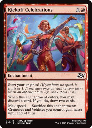 Kickoff Celebrations (DFT-135) - Aetherdrift: (enchantment) Foil