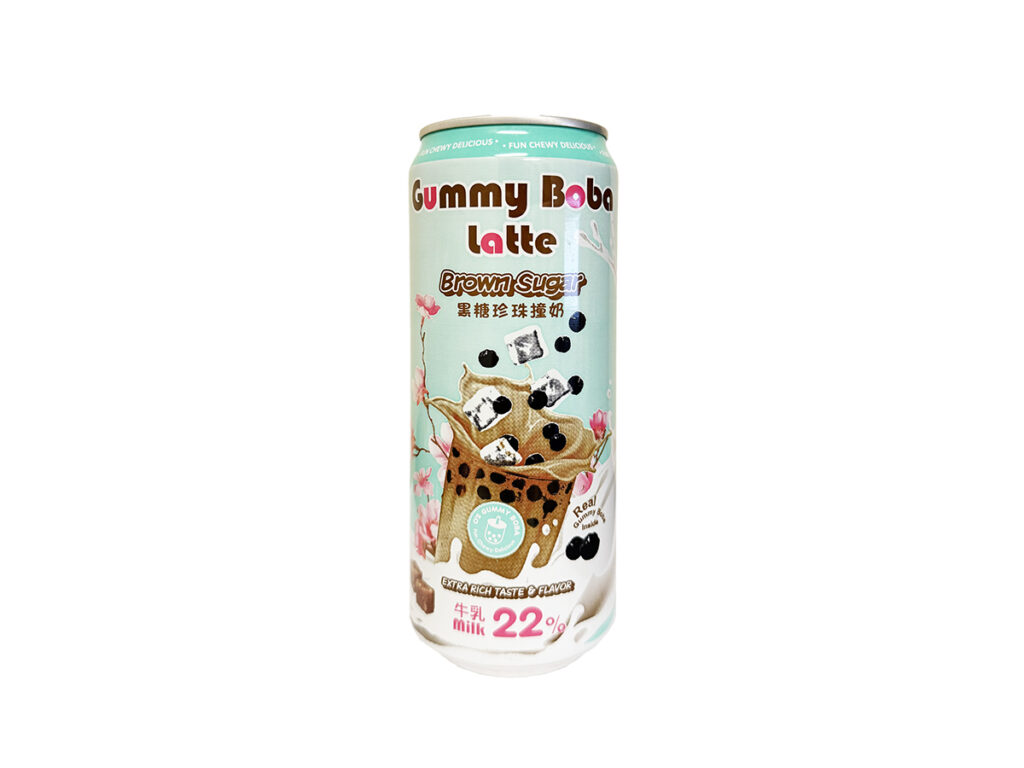 O's Gummy Boba Brown Sugar Milk Tea Latte – 15.9 fl oz Can