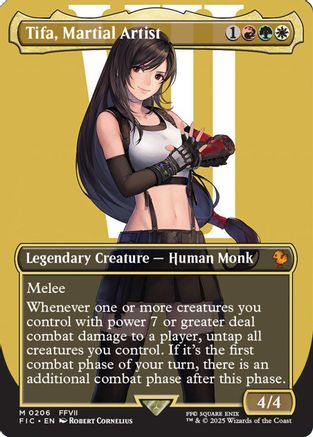 Tifa, Martial Artist (Borderless) (FIC-206) - Commander: FINAL FANTASY
