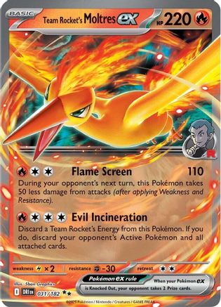 Team Rocket's Moltres ex 031 - SV10 Destined Rivals Holofoil