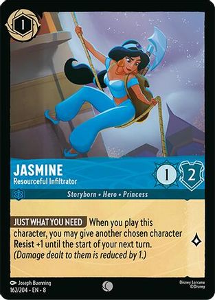 Jasmine - Resourceful Infiltrator (162/204) - Reign of Jafar Cold Foil