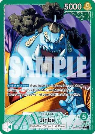 Jinbe (021) (Alternate Art) (OP11-021) - A Fist of Divine Speed Foil