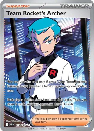 Team Rocket's Archer 223/182 - SV10 Destined Rivals Holofoil