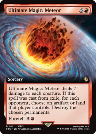 Ultimate Magic: Meteor (Extended Art) (FIC-121) - Commander: FINAL FANTASY Foil