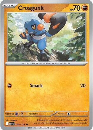 Croagunk 078 - ME01 Mega Evolution