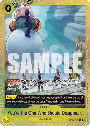 You're the One Who Should Disappear (Alternate Art) (OP06-115) - Premium Booster -The Best- Vol. 2 Foil