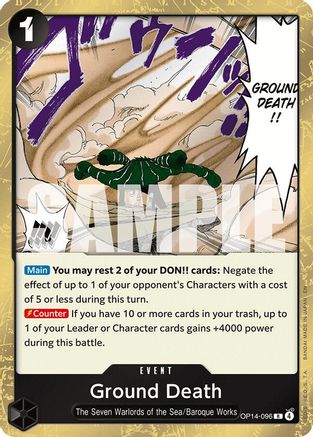 Ground Death (OP14-096) - The Azure Sea's Seven Foil