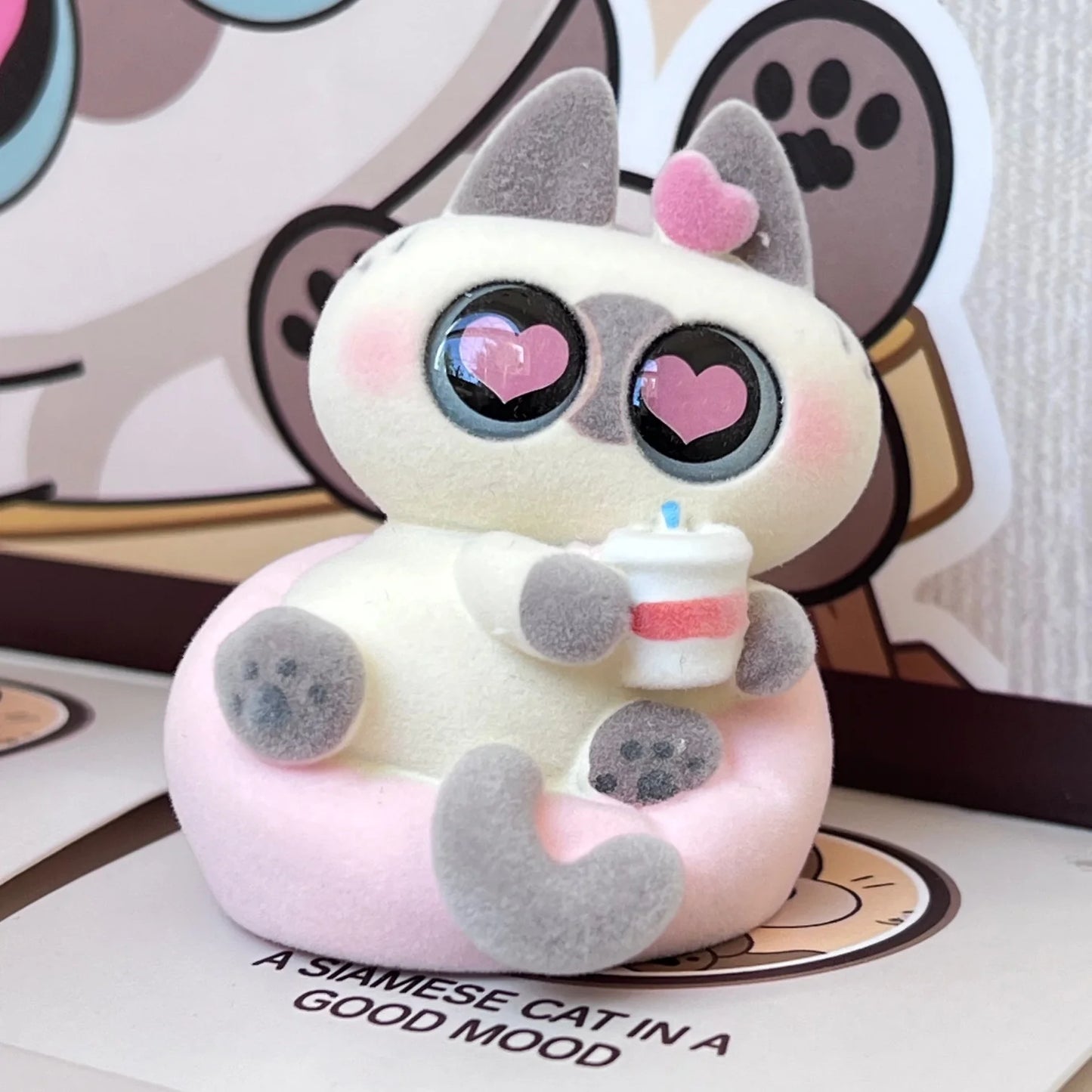 BIG EYED CAT FIGURINE BLIND BOX (1 Blind Box)