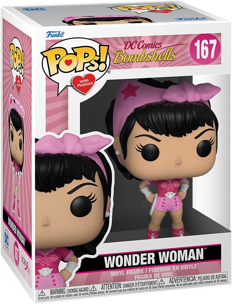 Funko Pop! Heroes: Breast Cancer Awareness - Bombshell Wonder Woman Vinyl Figure - Super Anime Store