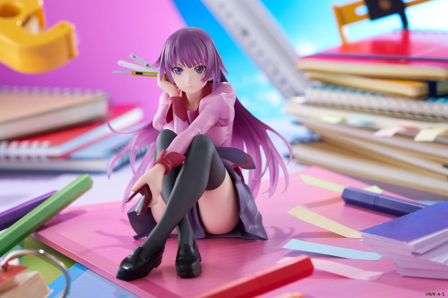 Monogatari - Hitagi Senjougahara Desktop Cute Prize Figure