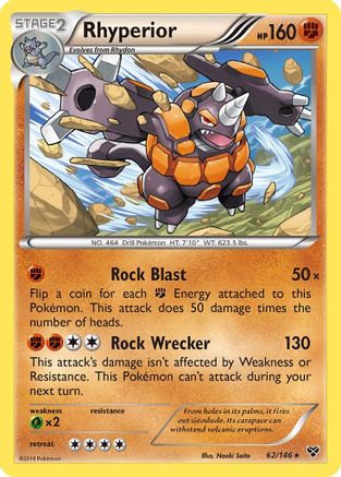 Rhyperior 062/146 - XY Base Set Reverse Holofoil