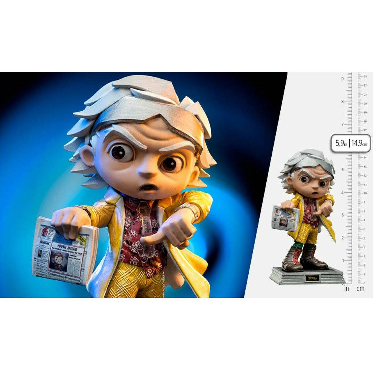 Iron Studios Zurück in die Zukunft Teil II Doc Brown Mini Co. Sammelfigur
