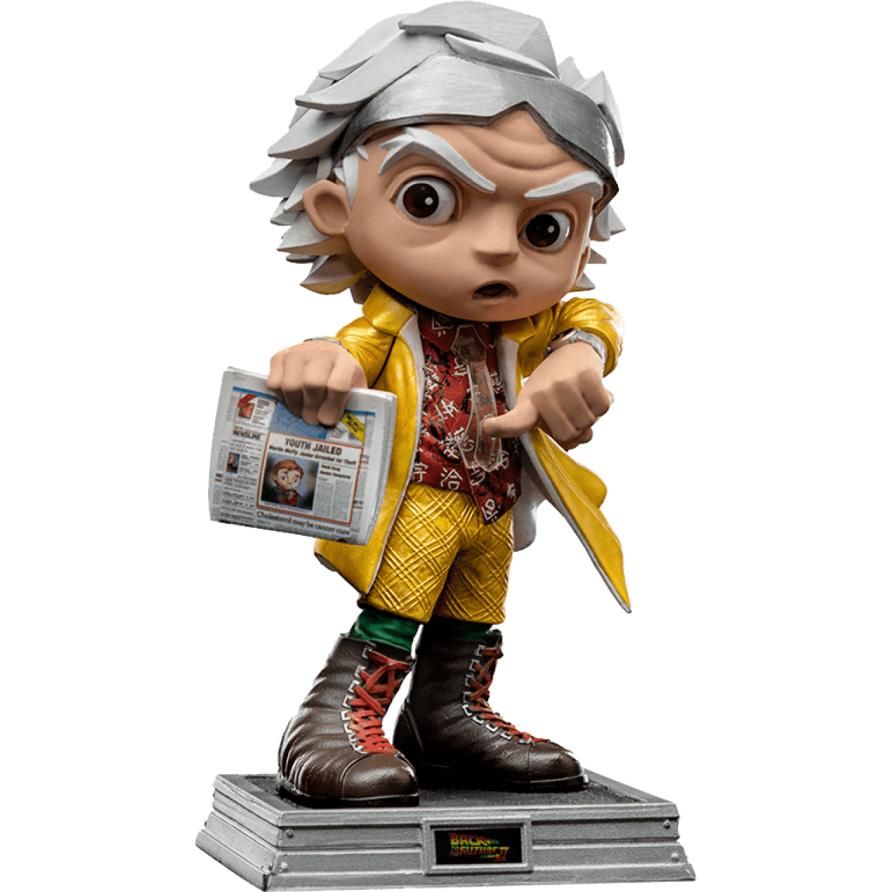 Iron Studios Zurück in die Zukunft Teil II Doc Brown Mini Co. Sammelfigur