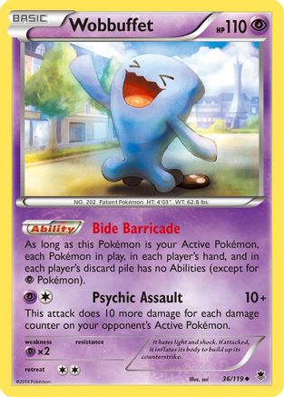 Wobbuffet 036/119 - XY Phantom Forces