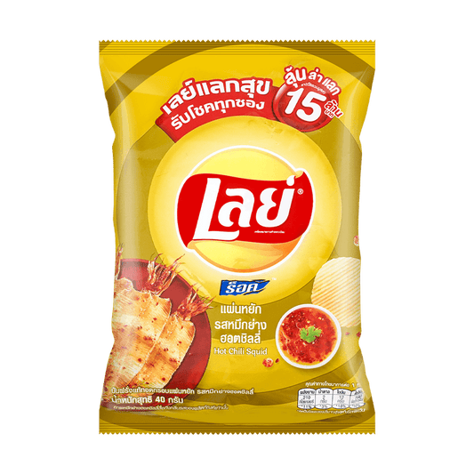 Lays Hot Chili Squid Potato Chips, 40g