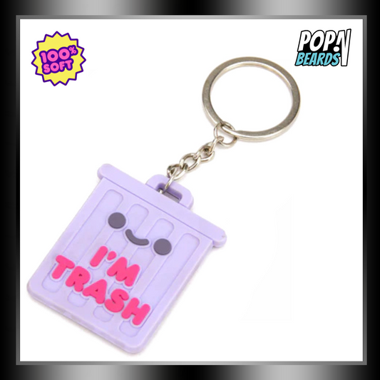 100% Soft: Keychains, I'm Trash (2-Sided)