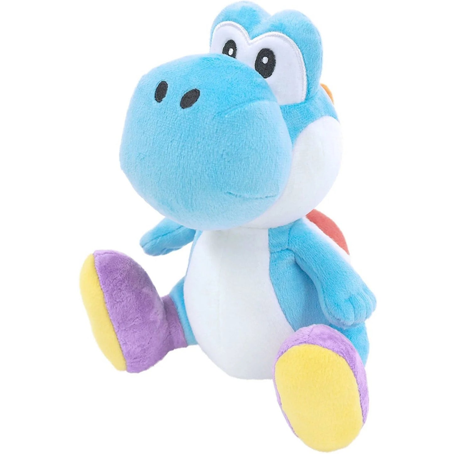Super Mario All Star Yoshi - Light Blue Yoshi Plush 7"