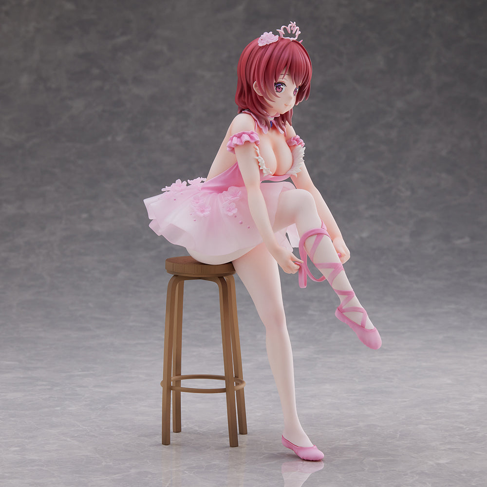 Anmi Illustration Flamingo Ballet Group Red Hair Girl Complete Figure