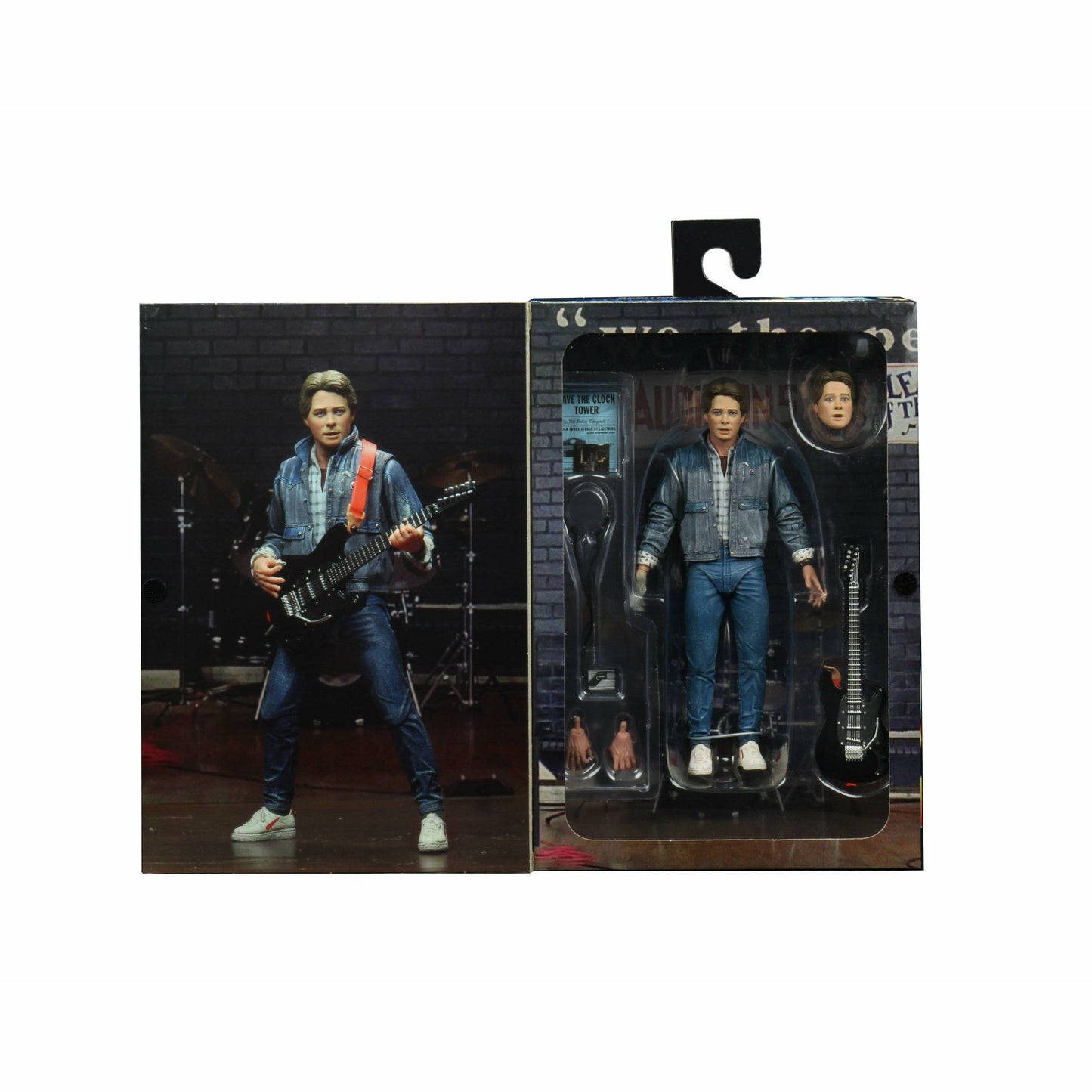 NECA Zurück in die Zukunft Actionfigur im 7-Zoll-Maßstab – Ultimate Marty McFly (1985 „Audition“)