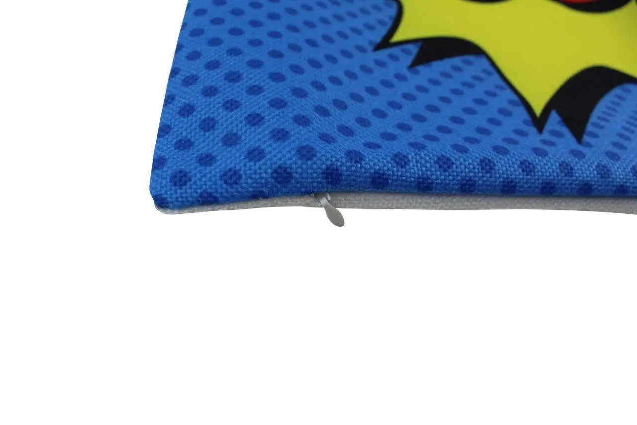BOOM | Red | Anime | Fun Gifts | Pillow Cover | Home Decor | Throw Pillows | Happy Birthday | Kids Room | Bedroom Decor | Room Decor