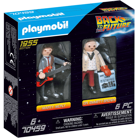 Zurück in die Zukunft Playmobil Marty McFly & Dr. Emmett Brown „1955 Edition“ 6-teilige Vinylfiguren im 2er-Pack