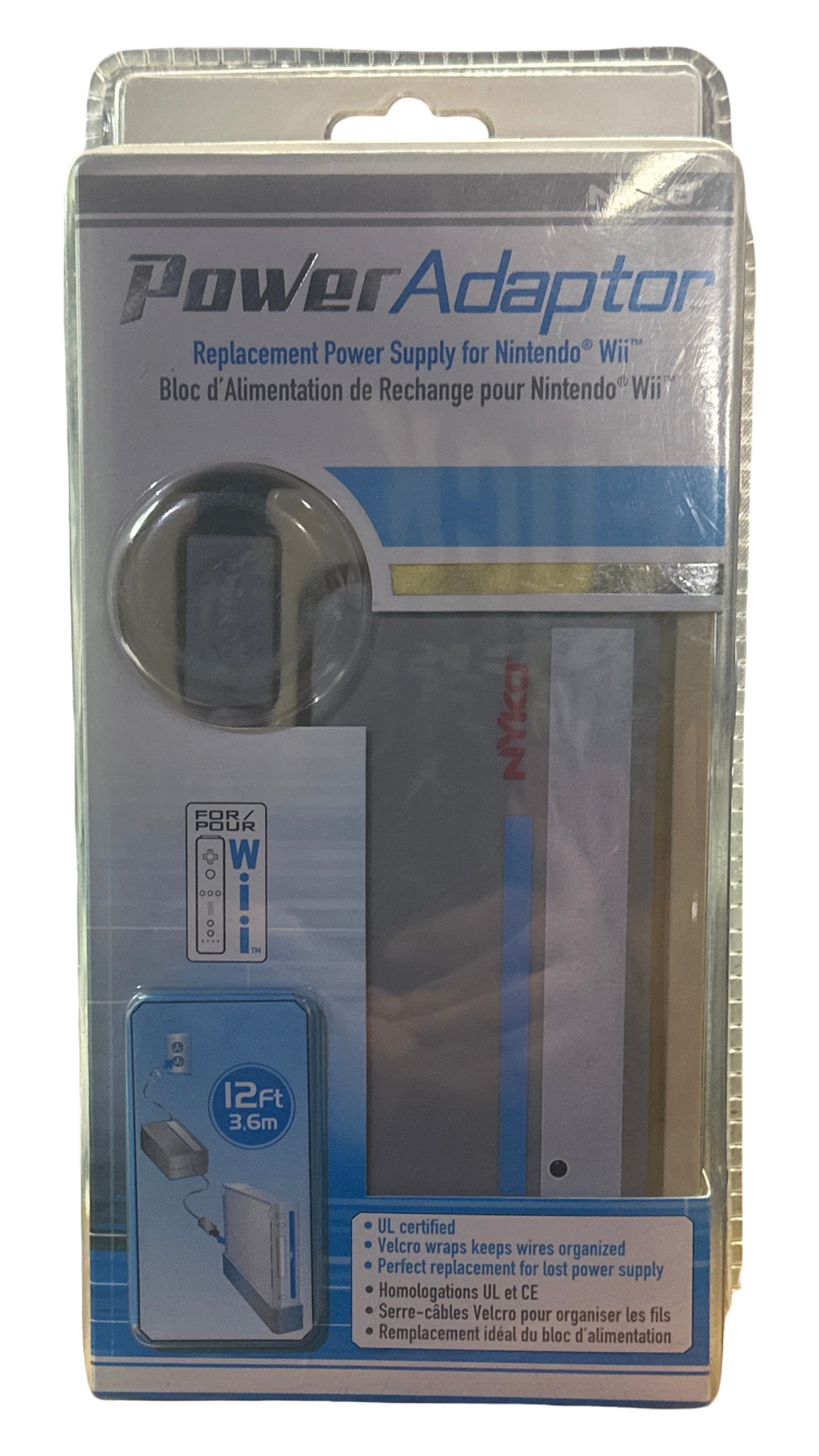 Nyko Technologies, Inc - Nyko AC Power Adapter - Nintendo Wii