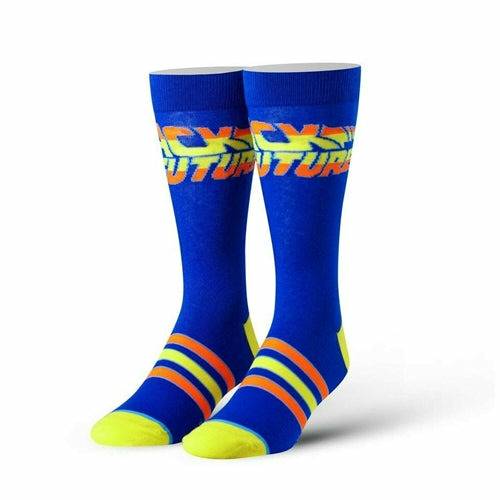 Zurück in die Zukunft „Flames“ gerade Crew-Socken für Herren (Größe 6–13)