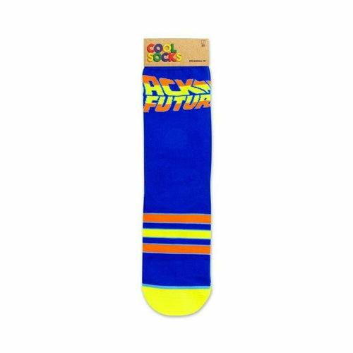 Zurück in die Zukunft „Flames“ gerade Crew-Socken für Herren (Größe 6–13)