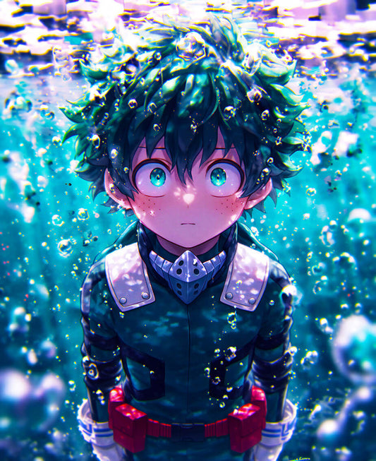 Deku: Depths of Heroism – MHA Digital Download - Dive into Power!🌊 #MHA #DekuArt