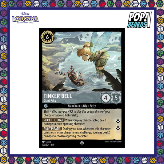 Disney Lorcana: TFC, 193/204 Tinker Bell (Giant Fairy) (SR)