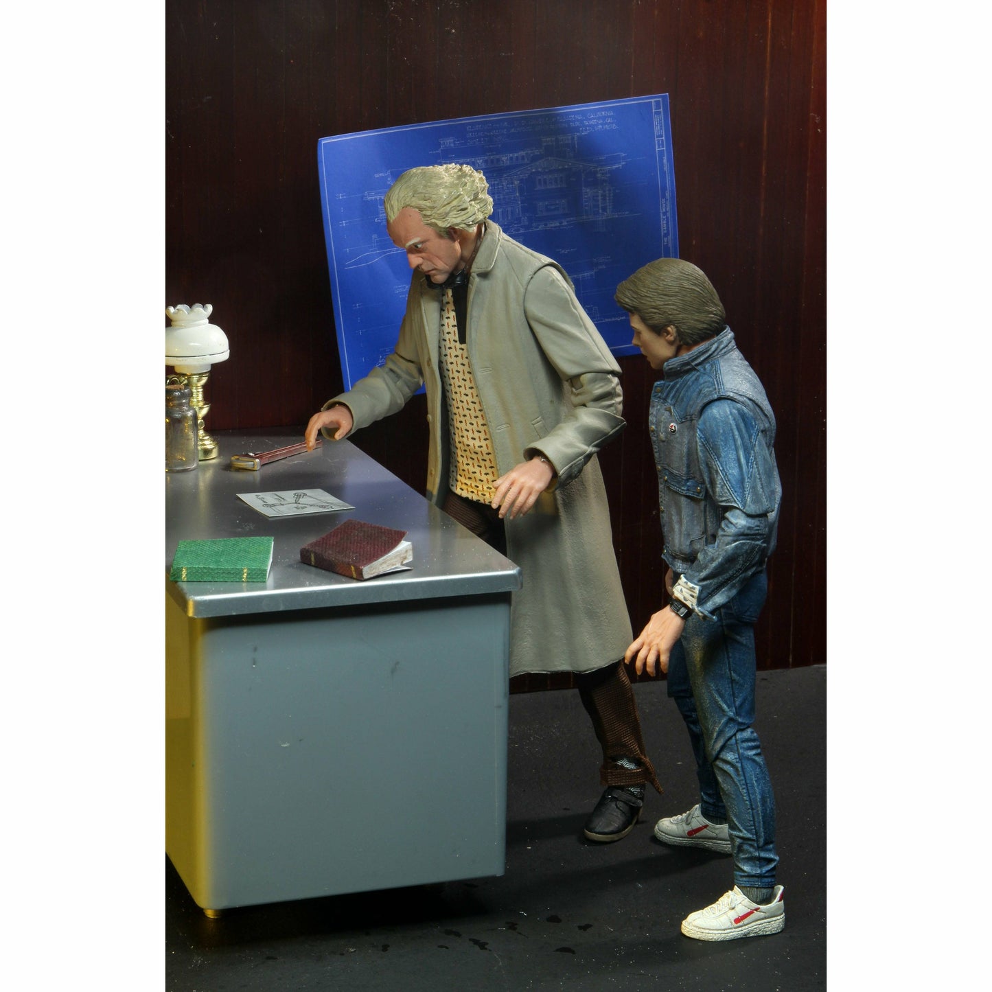 NECA Zurück in die Zukunft Actionfigur im 7-Zoll-Maßstab – Ultimate Doc Brown (1955)