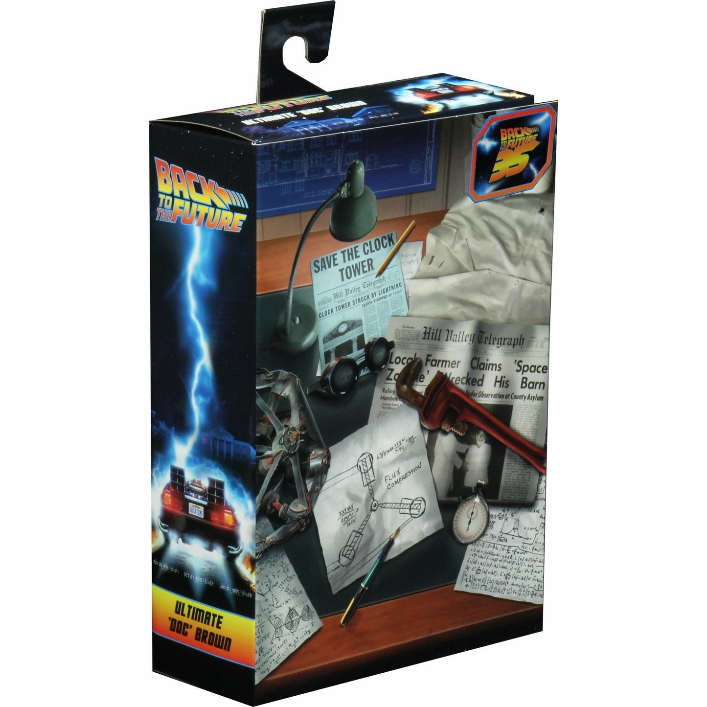 NECA Zurück in die Zukunft Actionfigur im 7-Zoll-Maßstab – Ultimate Doc Brown (1955)