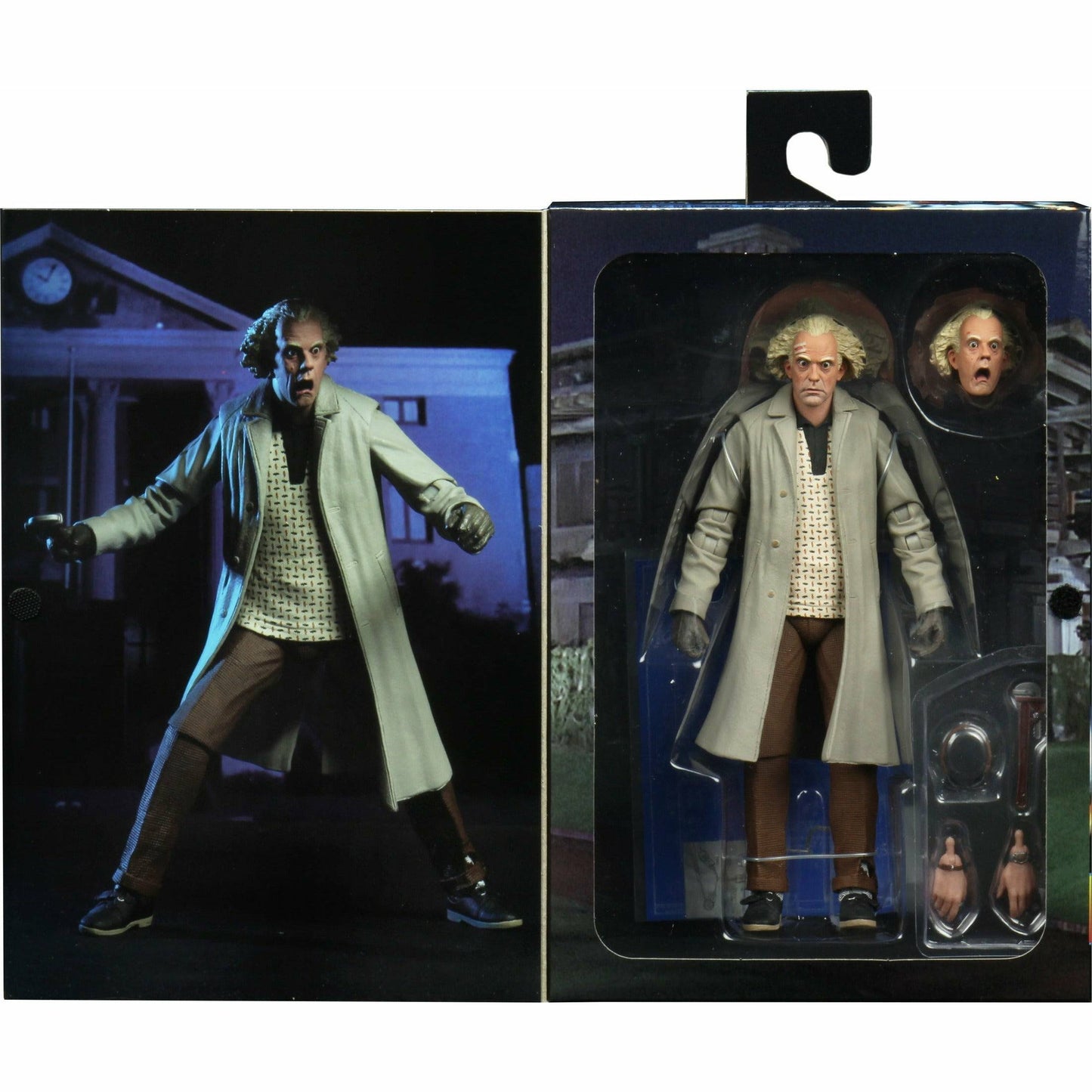 NECA Zurück in die Zukunft Actionfigur im 7-Zoll-Maßstab – Ultimate Doc Brown (1955)