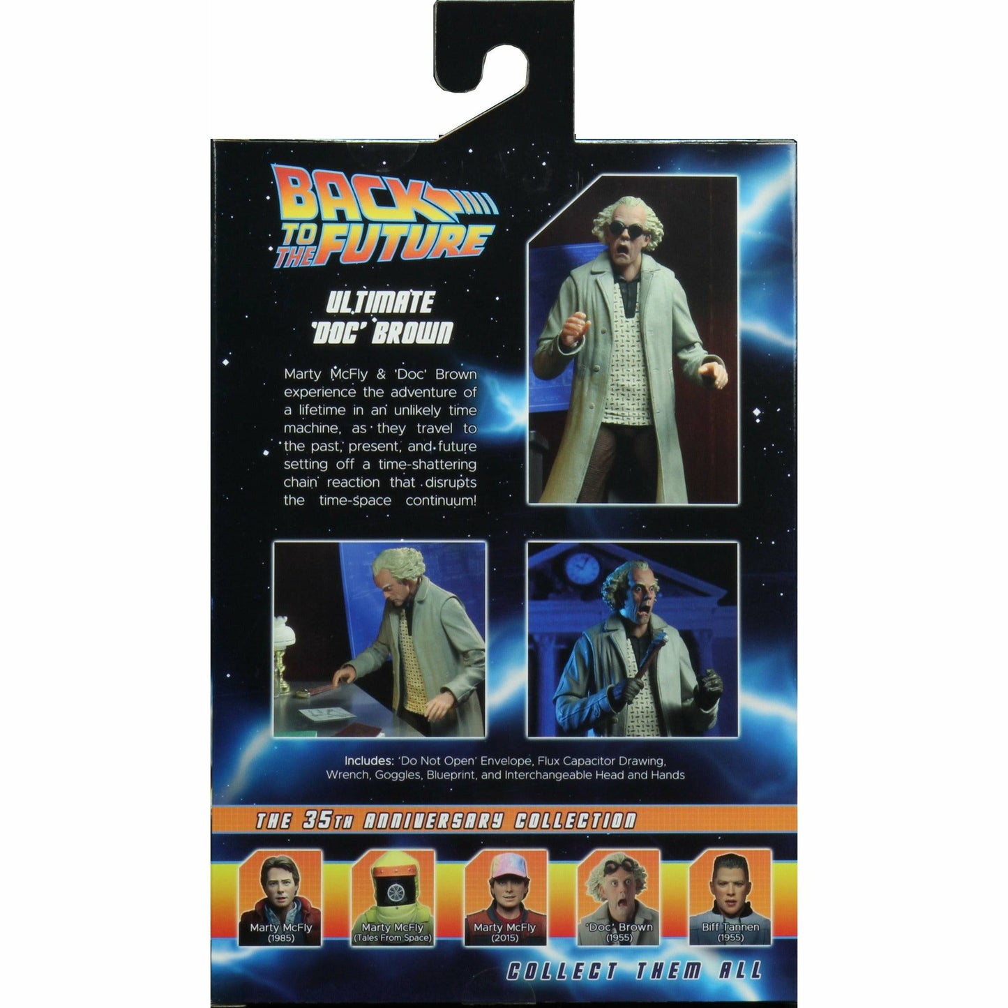 NECA Zurück in die Zukunft Actionfigur im 7-Zoll-Maßstab – Ultimate Doc Brown (1955)