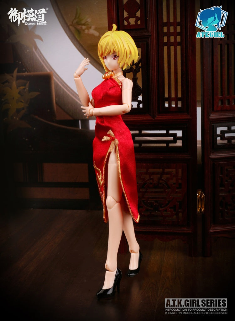 EASTERN MODEL A.T.K.GIRL THE FOUR HOLY BEAST CHINA MANDARIN DRESS OPTION PACK Model Kit