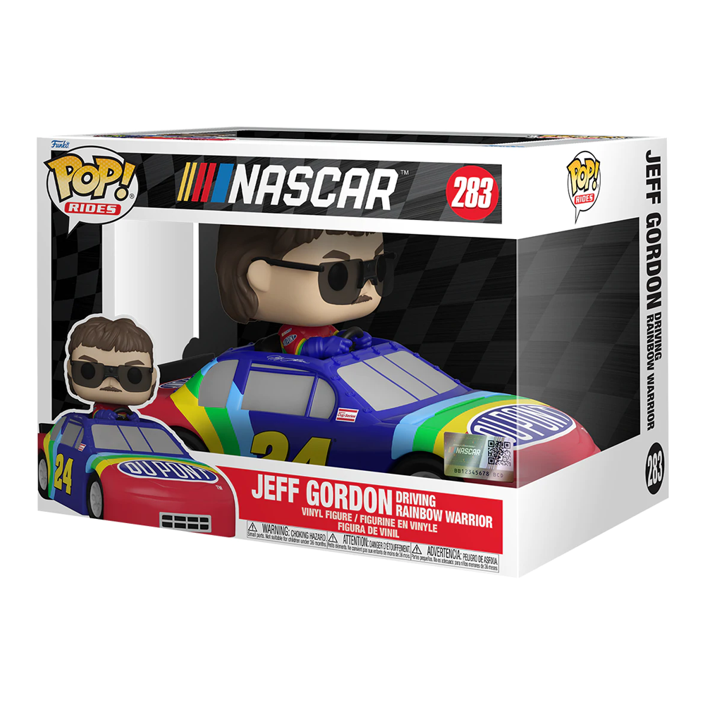 Funko POP! Ride: NASCAR - Jeff Gordon (Rainbow Warrior) Vinyl Figure - Super Anime Store