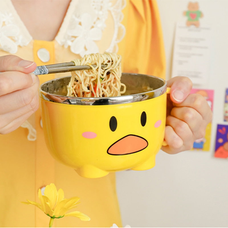 Enten-Ramen-Schüssel mit Deckel