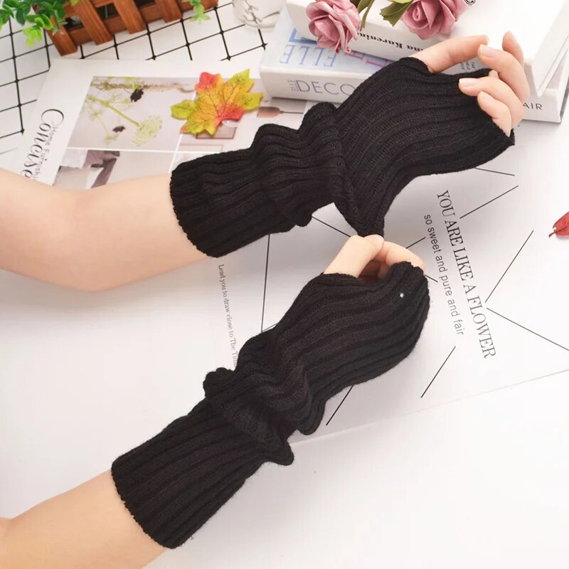 Fingerlose Armwärmerhandschuhe