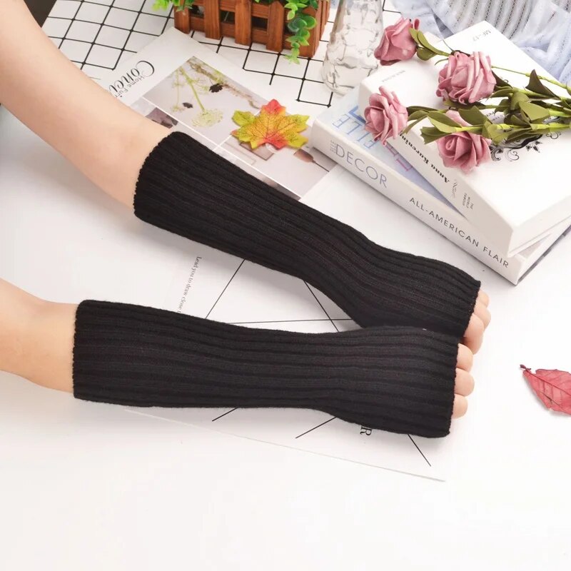 Fingerlose Armwärmerhandschuhe